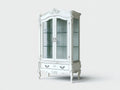 Vitrine - Bois-verre - 100 x 45 x 193 cm - Blanc - Rococo