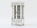 Vitrine - Bois-verre - 110 x 48 x 198 cm - Blanc - Baroque